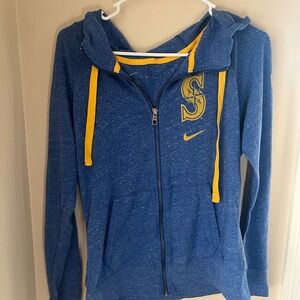 Vintage Seattle Mariners Zip Up Nike Hoodie Jacket Size Medium